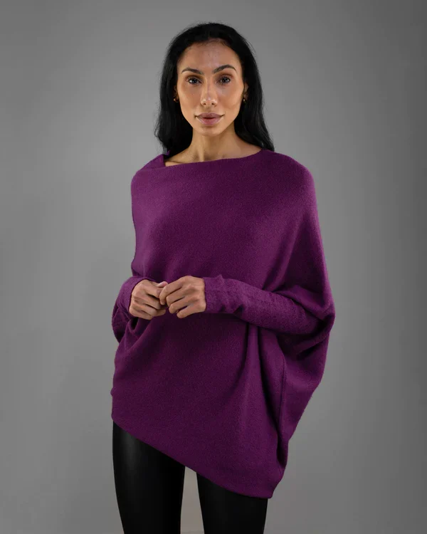 Clevecorner™ Asymmetric Draped Jumper