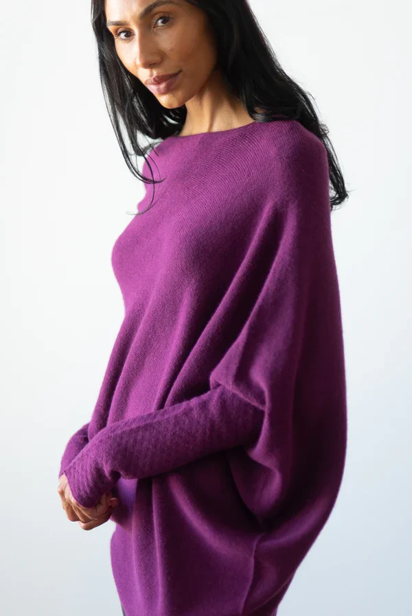 Clevecorner™ Asymmetric Draped Jumper