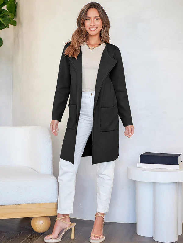 Clevecorner™ Lapel Classy Coatigan
