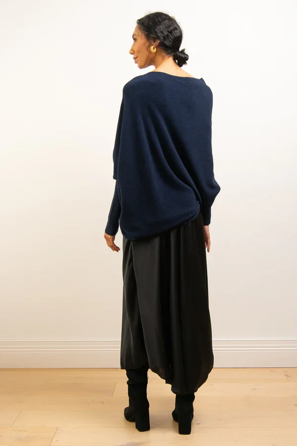 Clevecorner™ Asymmetric Draped Jumper