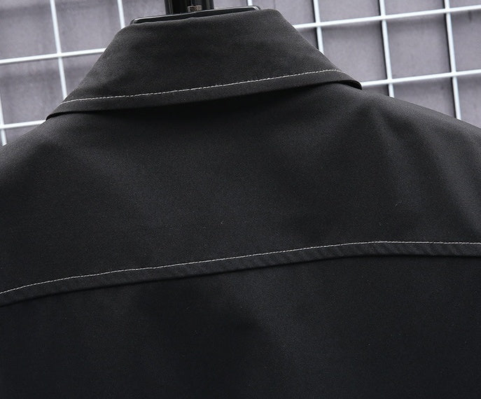 Young Korean Leisure Long Sleeve Shirt Men