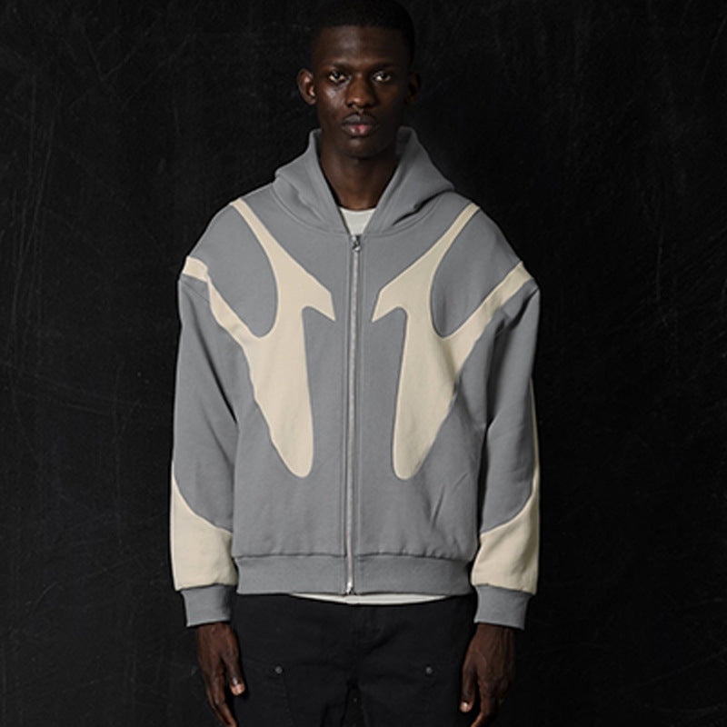 Jackson Pattern Zipper Hoodie