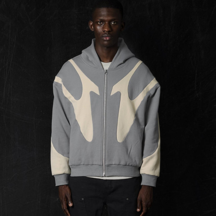 Jackson Pattern Zipper Hoodie