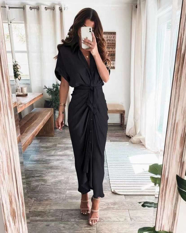European And American Fashion Forged Face Long Dress