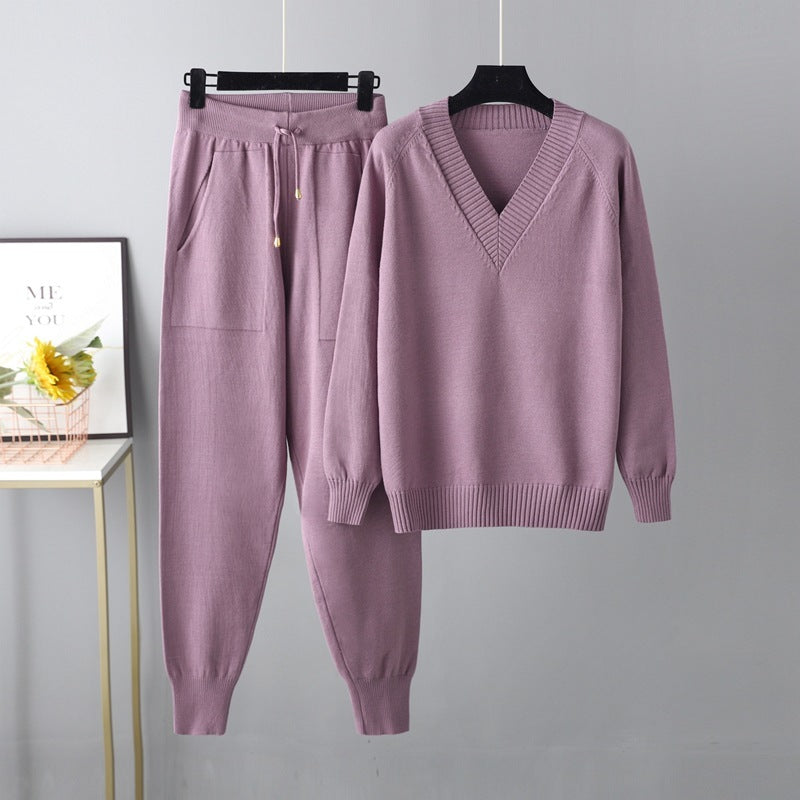 Chloe Casual Harem Pants & Sweater Set
