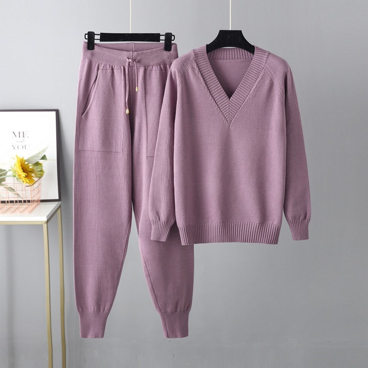 Chloe Casual Harem Pants & Sweater Set