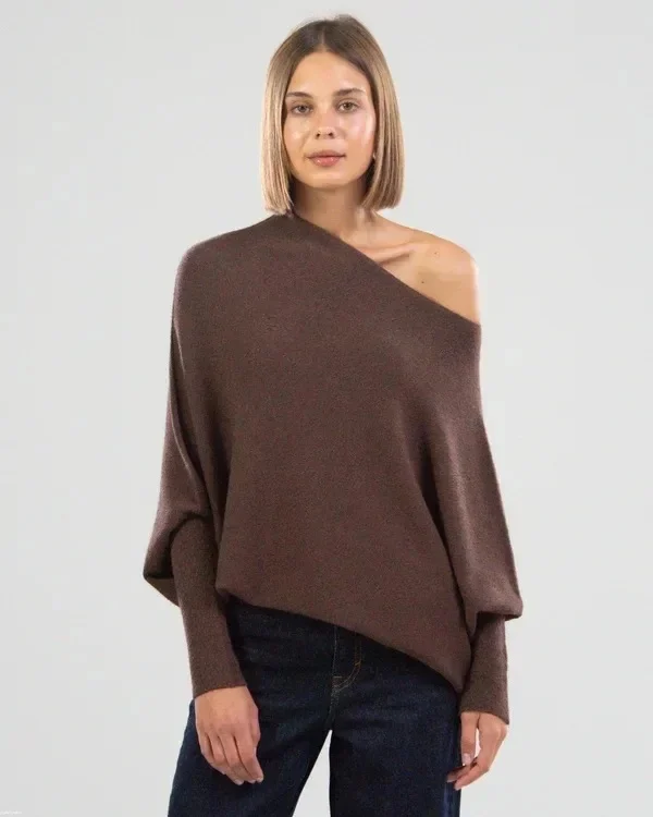 Clevecorner™ Asymmetric Draped Jumper