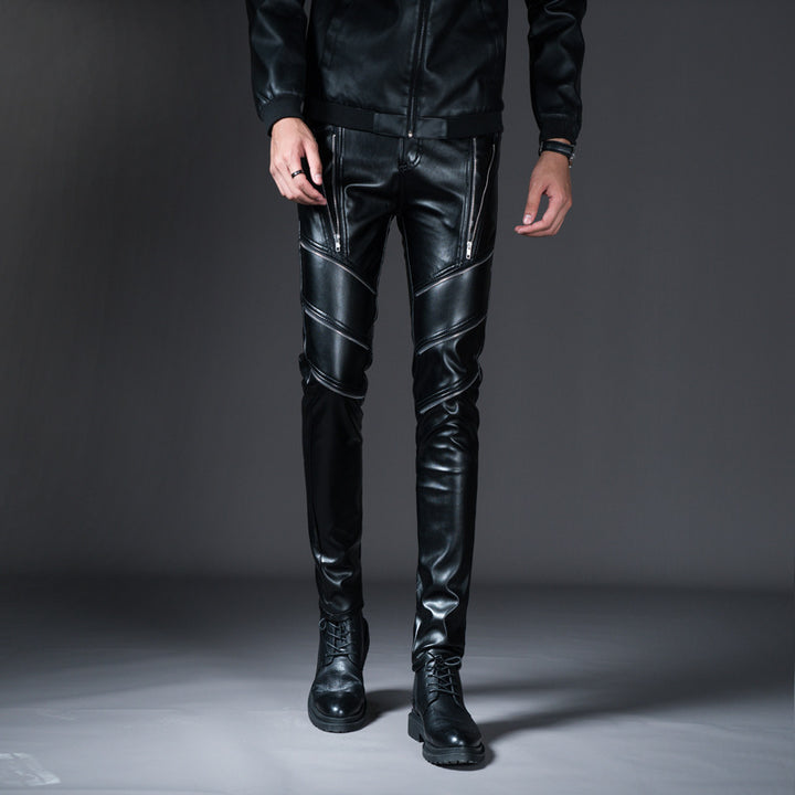 Men's Fashion Casual Zipper Windproof Warm Korean Slim-fit Pants