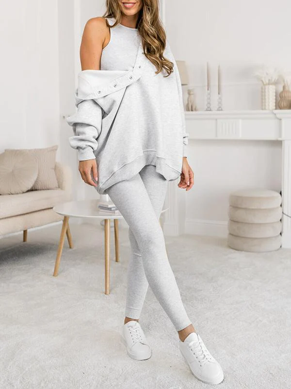Clevecorner™ Hooded Casual and Comfortable Sweatshirt Suit