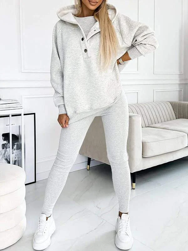 Clevecorner™ Hooded Casual and Comfortable Sweatshirt Suit