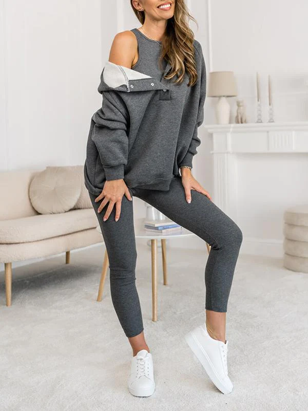 Clevecorner™ Hooded Casual and Comfortable Sweatshirt Suit