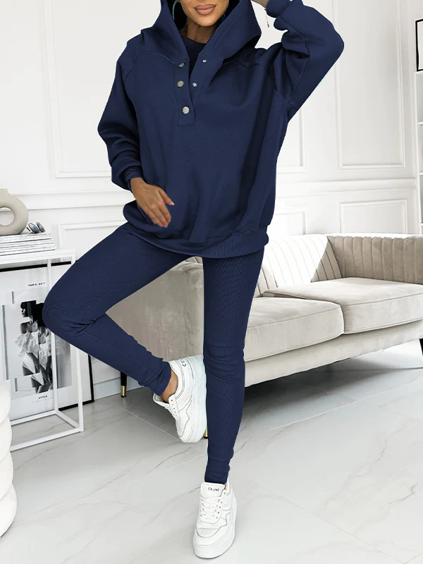 Clevecorner™ Hooded Casual and Comfortable Sweatshirt Suit