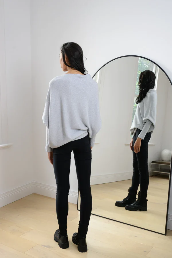 Clevecorner™ Asymmetric Draped Jumper