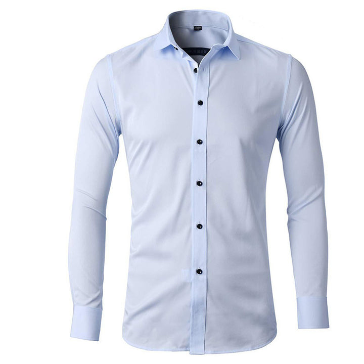 Business Formal Men's Stretch Free Iron Shirt