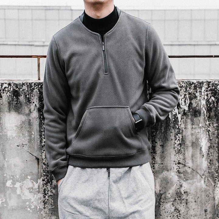 Thickened Fleece Polar Fleece Trend Casual Long-sleeved Blouse Jacket Men