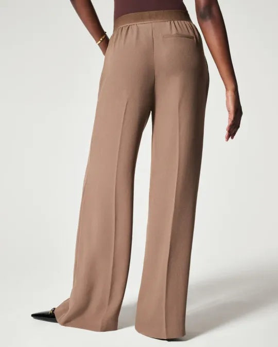 Solid Color Simple Casual Wide Micro Flared Pants