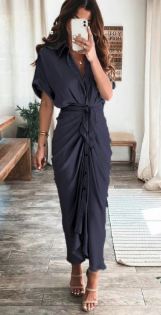 European And American Fashion Forged Face Long Dress