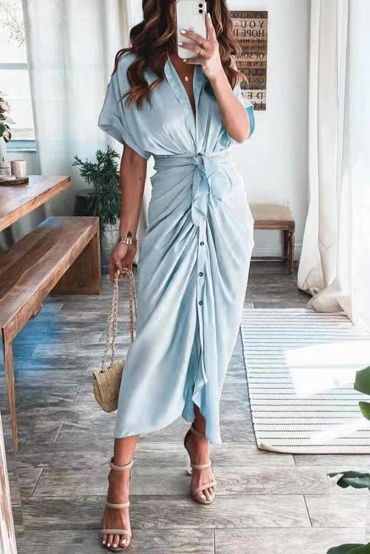European And American Fashion Forged Face Long Dress