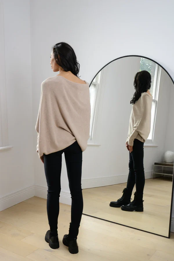 Clevecorner™ Asymmetric Draped Jumper