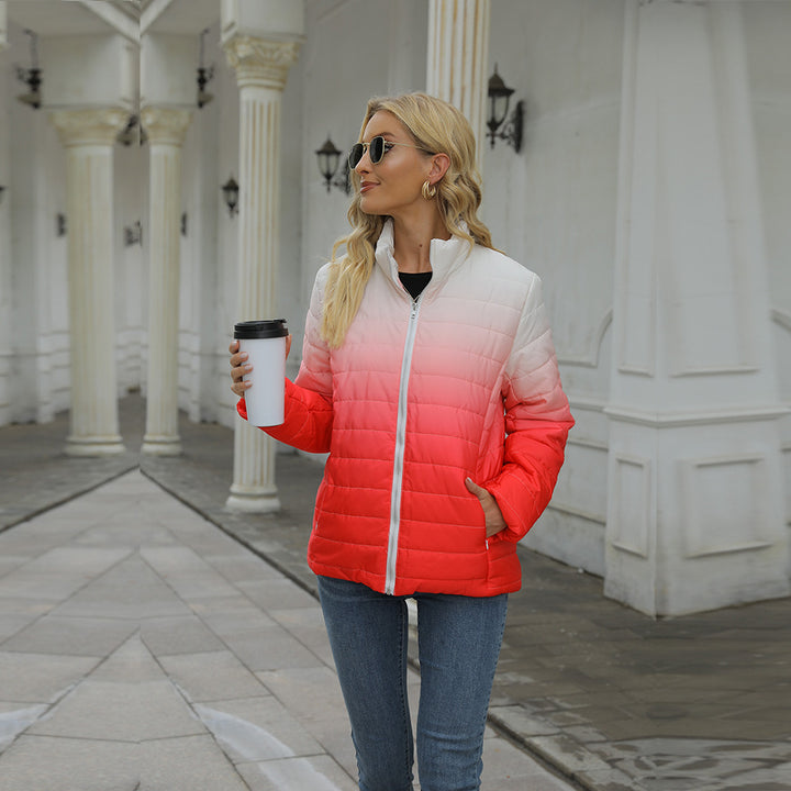 Women's Cotton-padded Jacket Printing