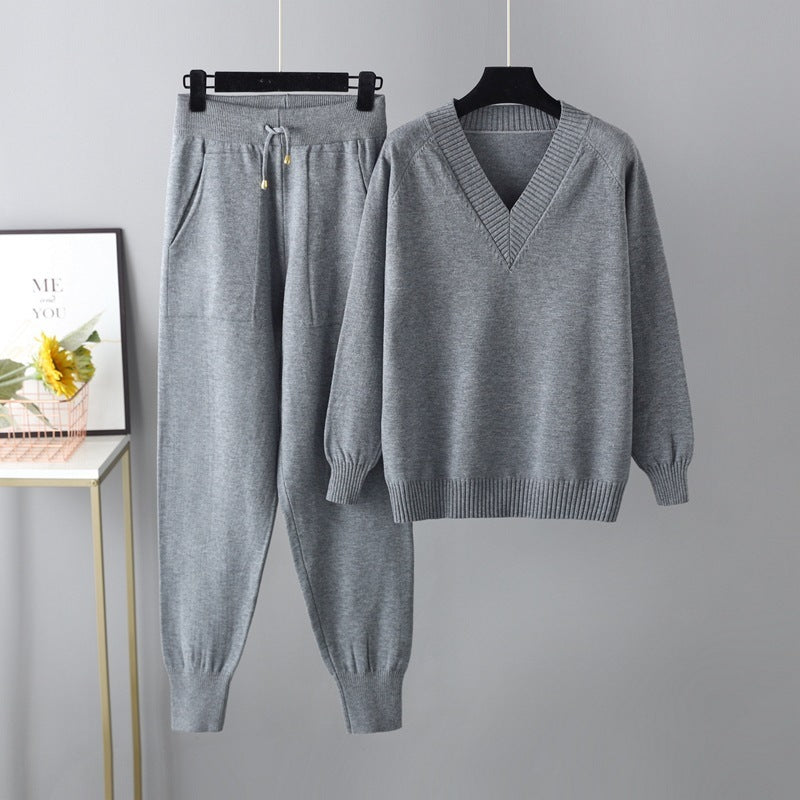 Chloe Casual Harem Pants & Sweater Set