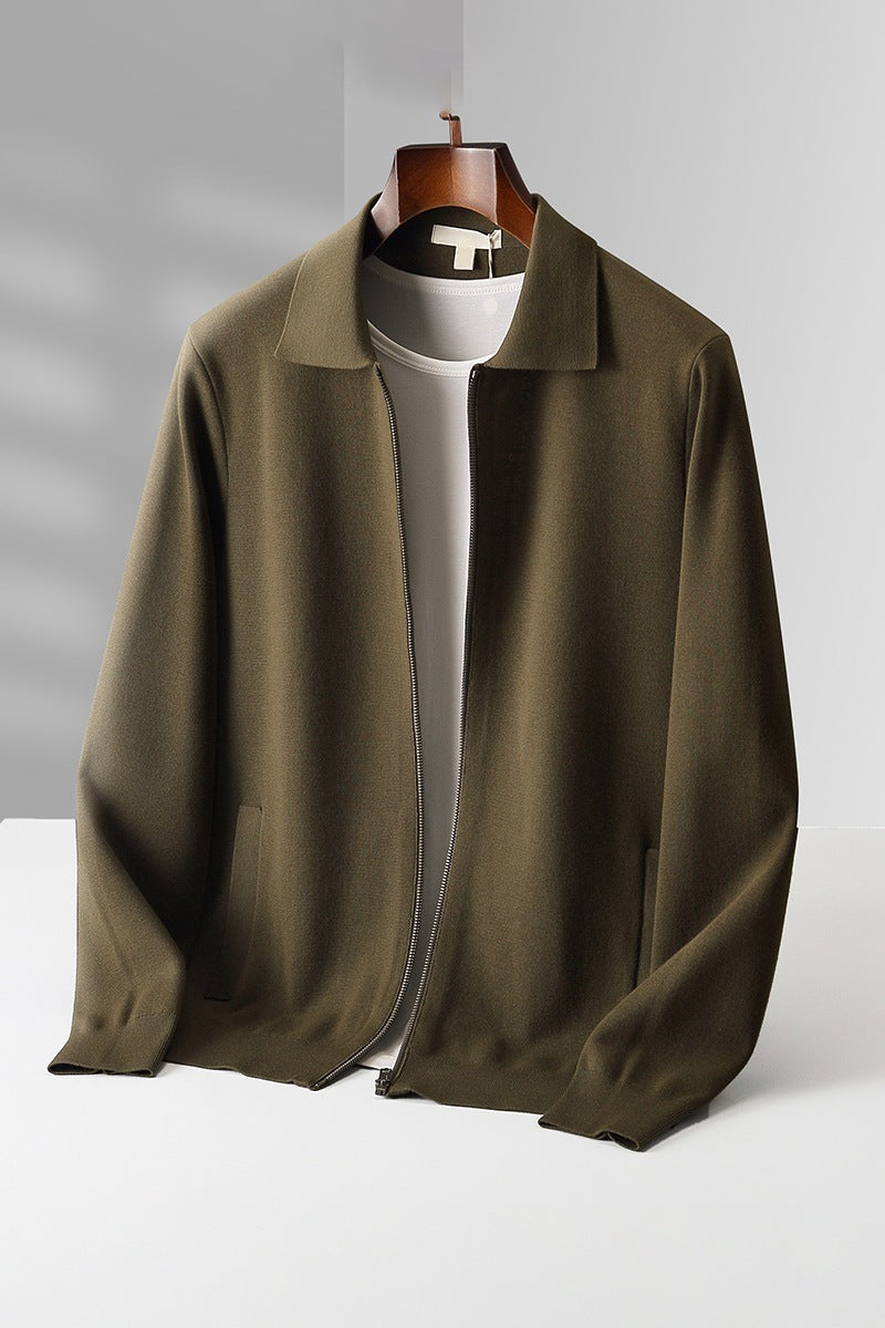 Men's Autumn And Winter Wool Knit Cardigan Loose Outer Wear