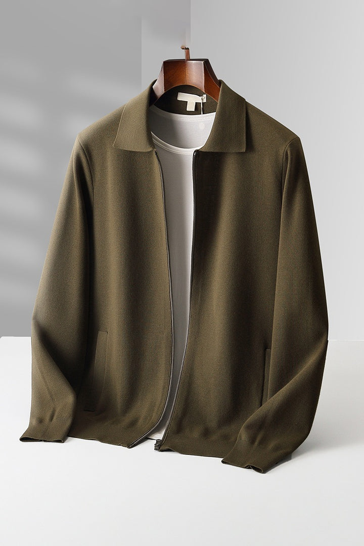 Men's Autumn And Winter Wool Knit Cardigan Loose Outer Wear