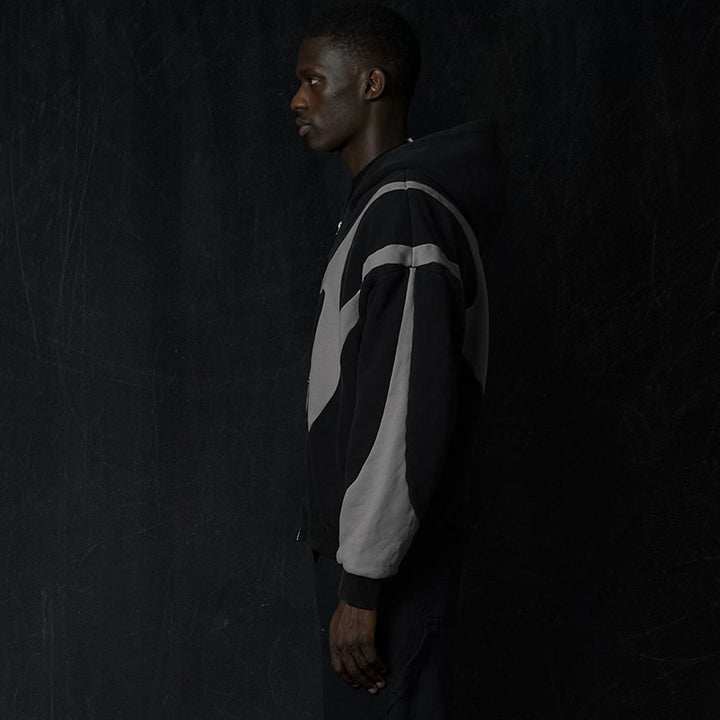 Jackson Pattern Zipper Hoodie