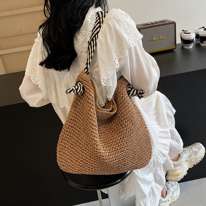 Sunset Straw Shoulder Bag