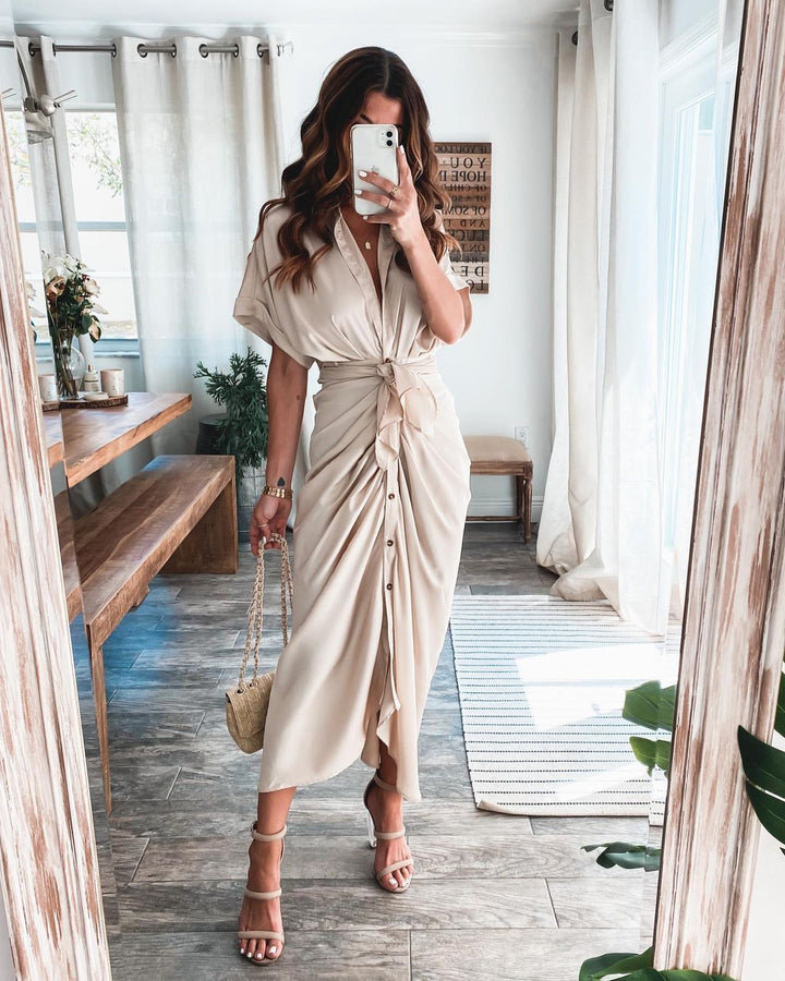 European And American Fashion Forged Face Long Dress
