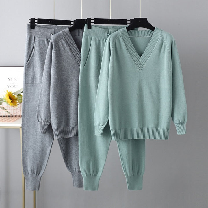 Chloe Casual Harem Pants & Sweater Set
