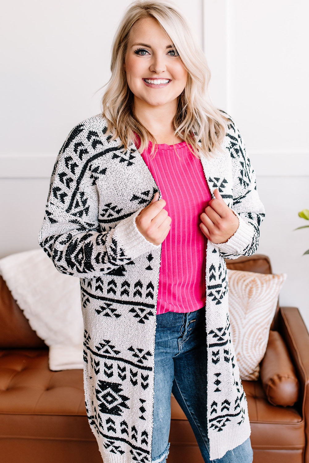 Rose Plus Size Ribbed Knit T-Shirt