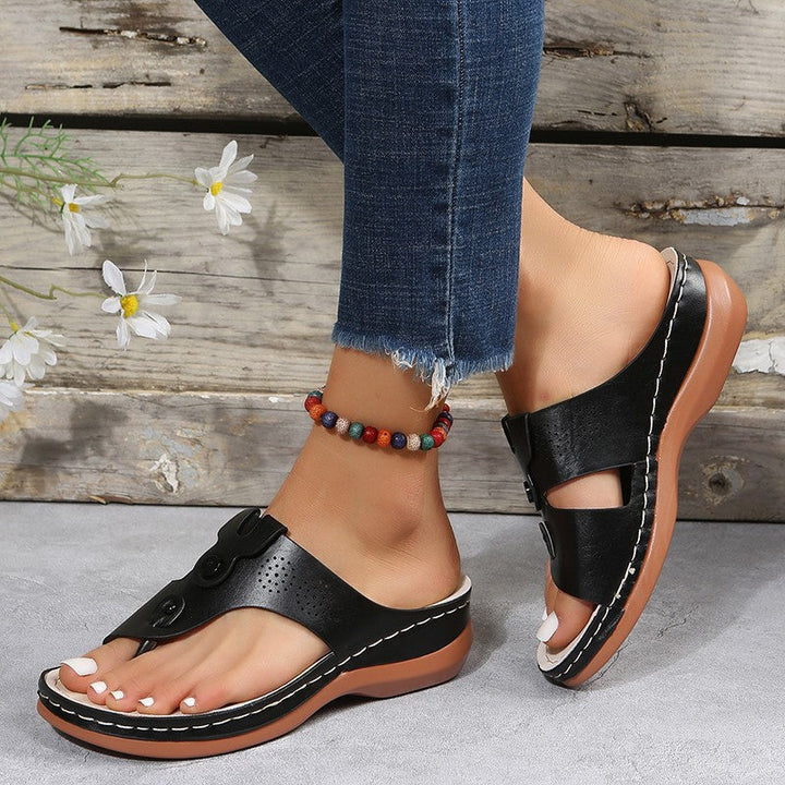 Thong Sandals Wedges Shoes Summer Beach Shoes Flip Flops