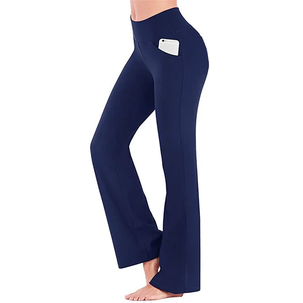Women's Bootcut Flare Leg Stretchy High Waist Yoga Pants - Clevecorner