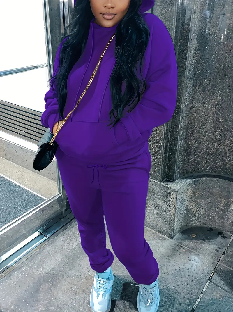 Comfy Hoodie And Loose Sweatpants Set