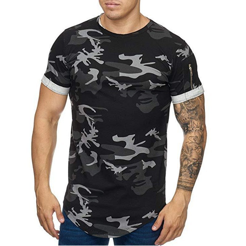 Camouflage Casual Short Sleeve T-shirt