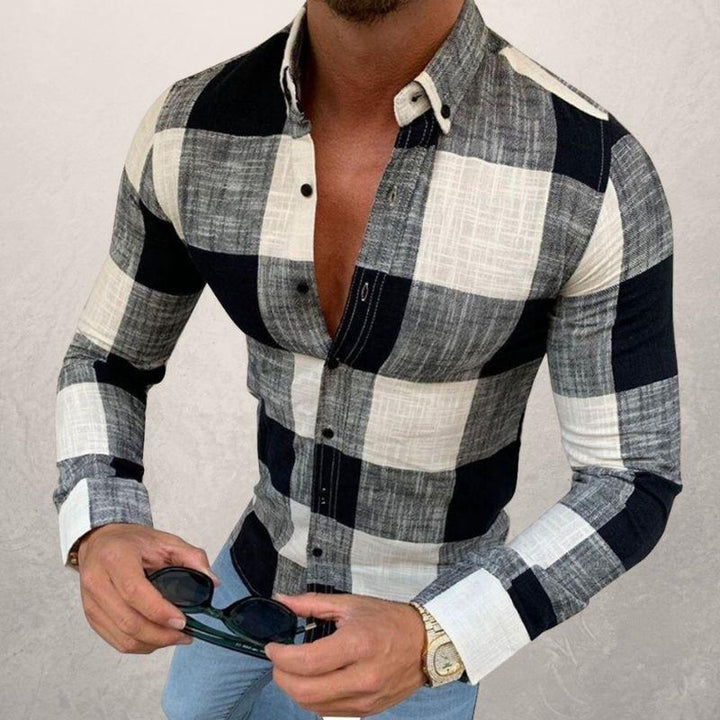 Button-Down Long Sleeve Men's Casual Shirt