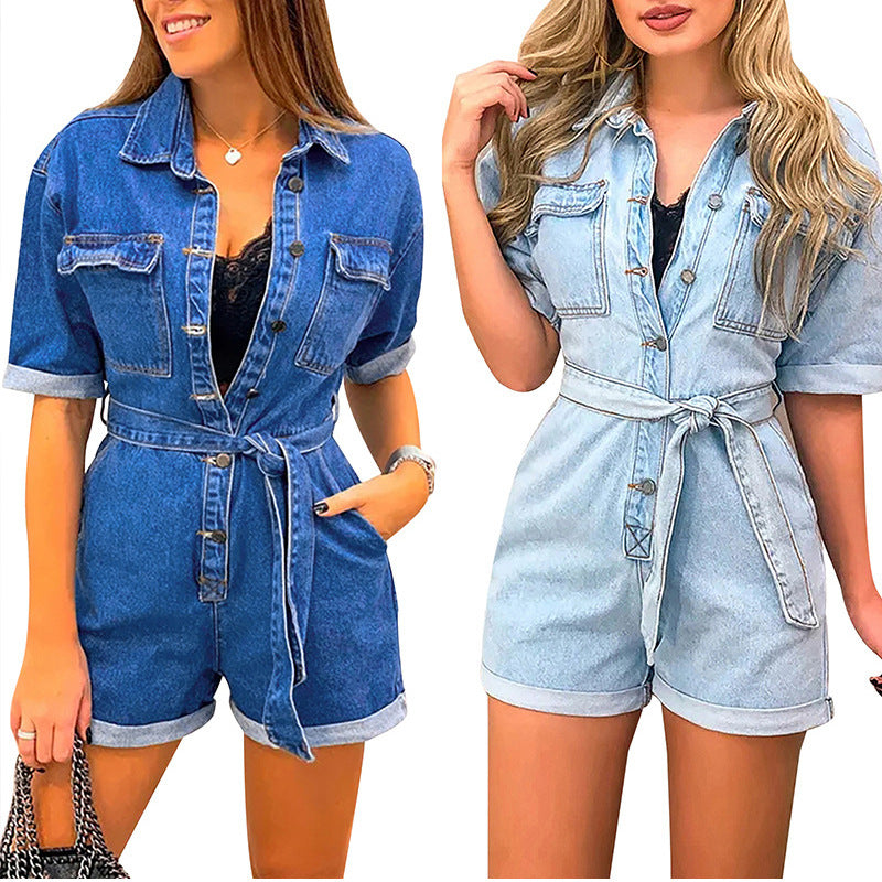 Women's denim jumpsuit - Clevecorner