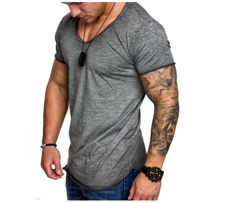 Summer Mosaic Short-Sleeved Round Neck T-shirt - Clevecorner
