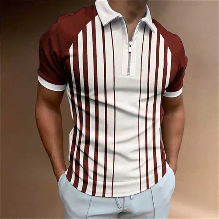 Men's Polo Shirt with Dynamic 3D Print