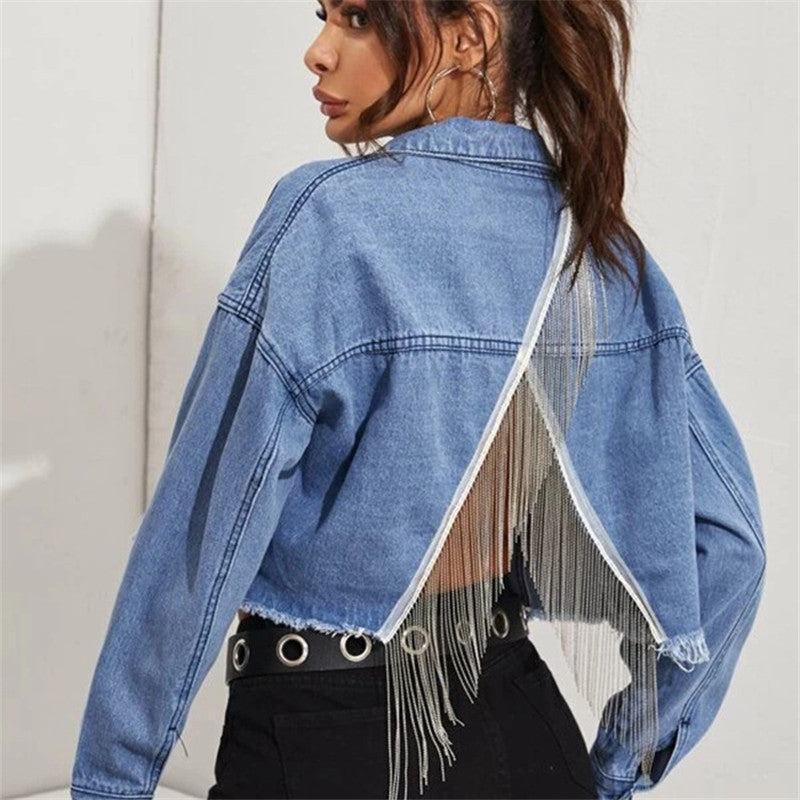 Women's Denim Vest Short Jacket - Clevecorner