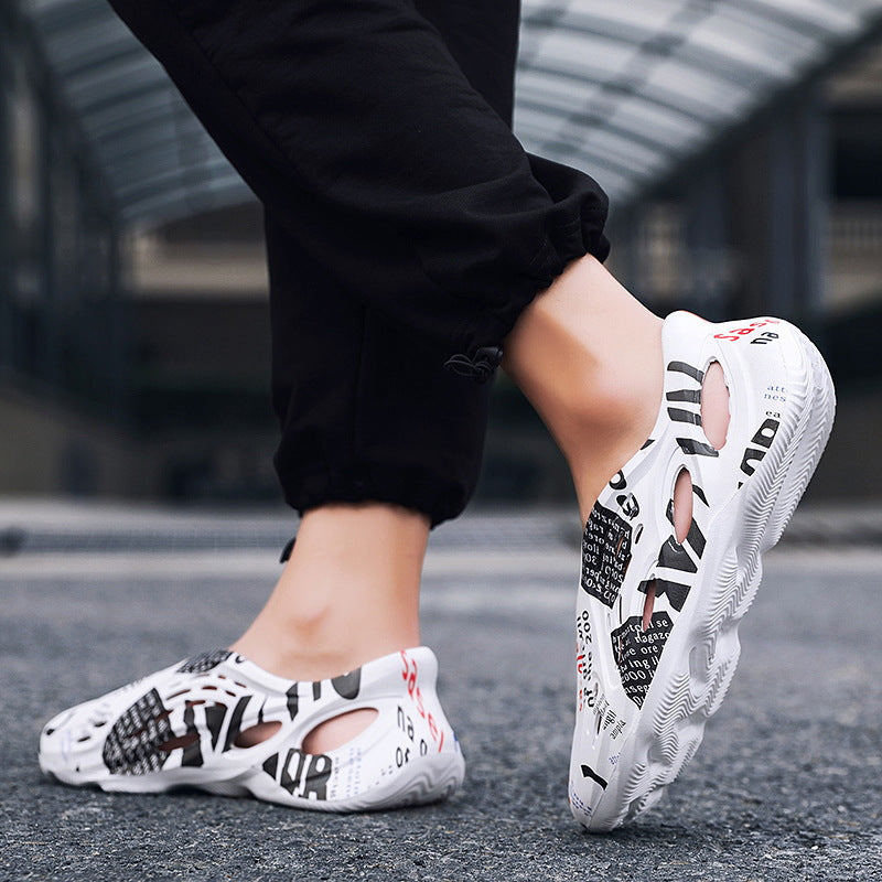 Non-Skid Speed Dry Camouflage Hollow Beach Shoes