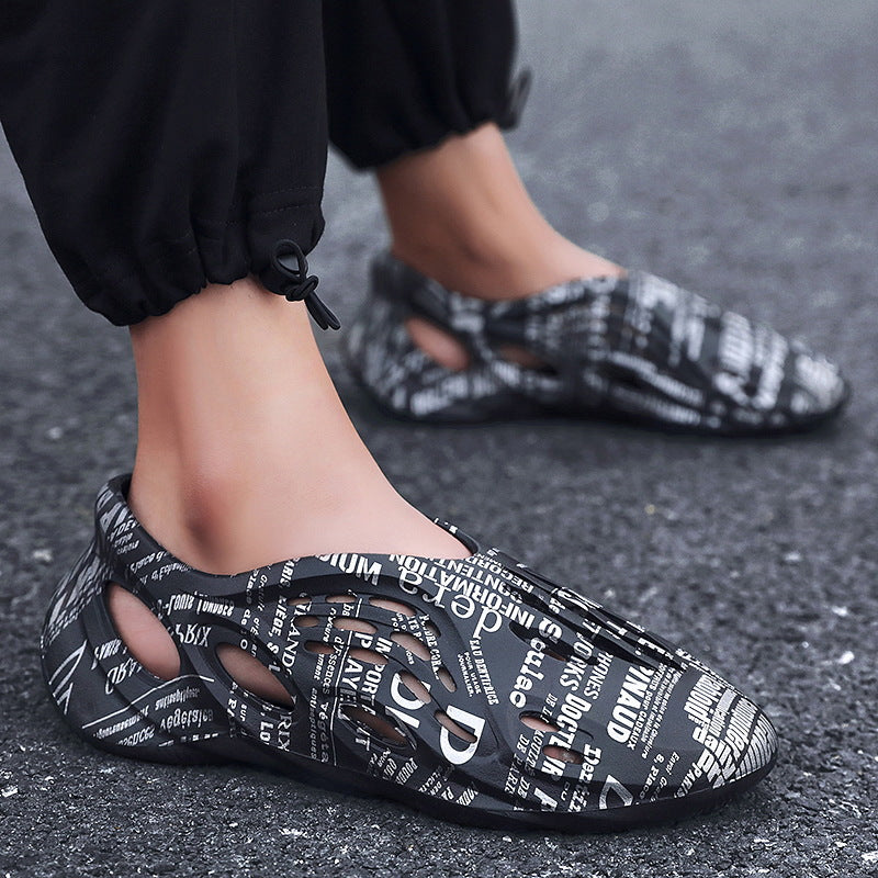 Non-Skid Speed Dry Camouflage Hollow Beach Shoes