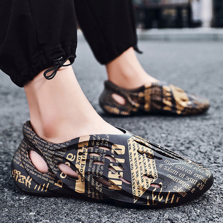 Non-Skid Speed Dry Camouflage Hollow Beach Shoes