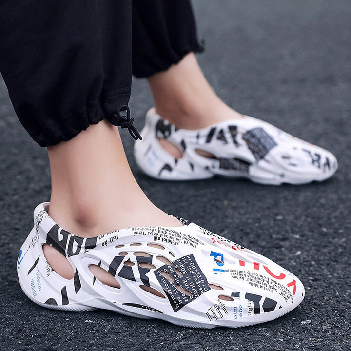 Non-Skid Speed Dry Camouflage Hollow Beach Shoes