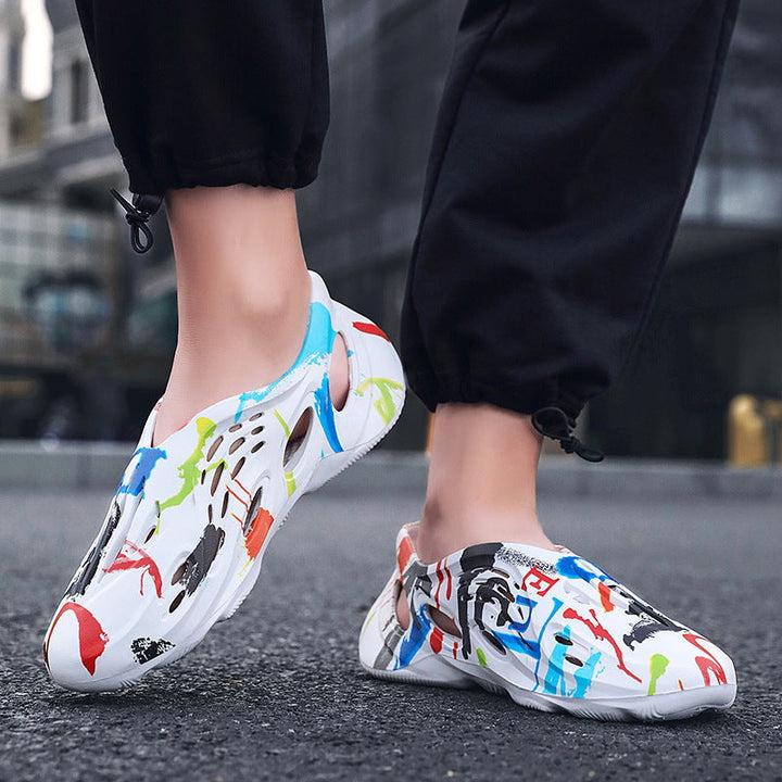 Non-Skid Speed Dry Camouflage Hollow Beach Shoes