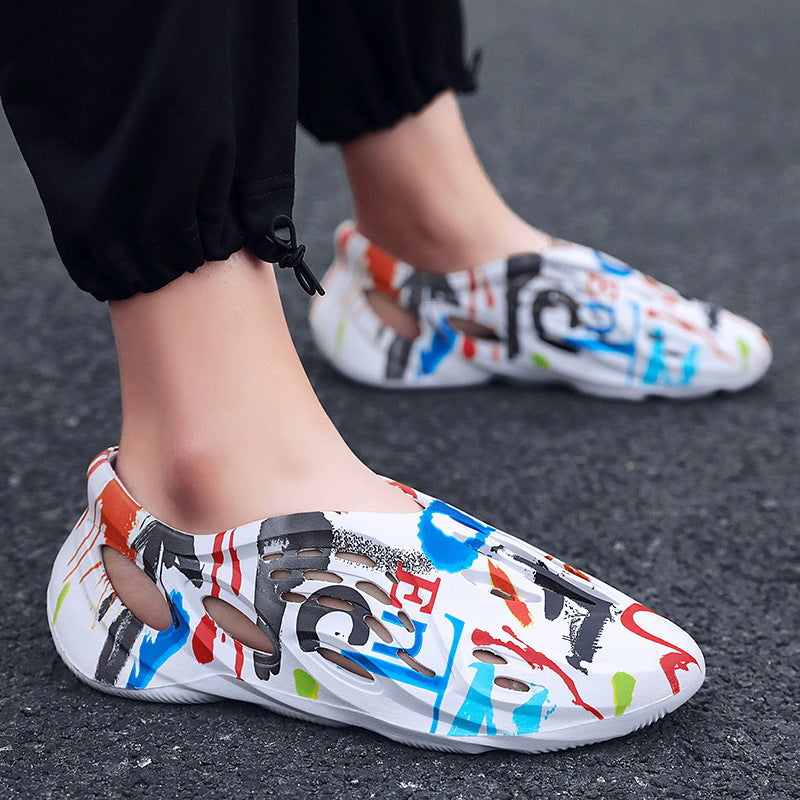 Non-Skid Speed Dry Camouflage Hollow Beach Shoes