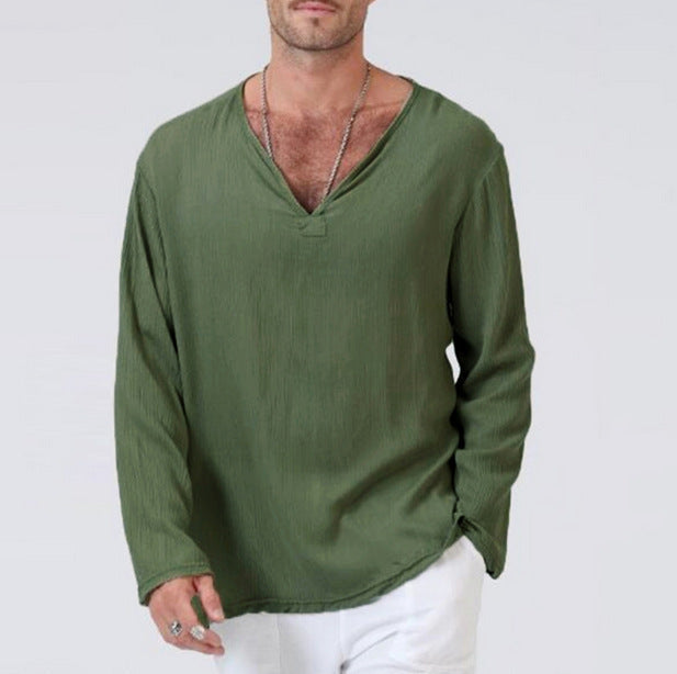 New Cotton And Linen Ethnic Style T-shirt