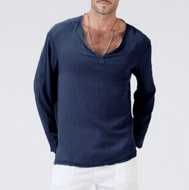 New Cotton And Linen Ethnic Style T-shirt