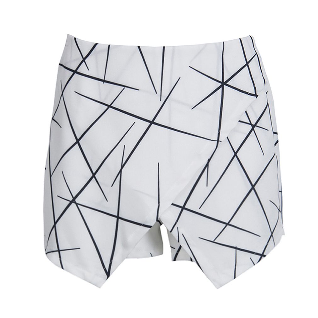Hot Geometric Ladies Shorts Skirts Women Summer Shorts Women